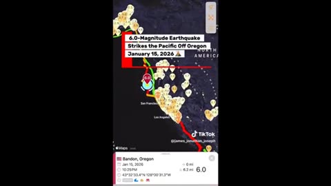 6.0 earthquake off coast of Oregon ..