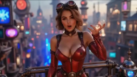 Steampunk Realistic Women PT 2 - Dramatic Sci-Fi Music - AI Cinematic