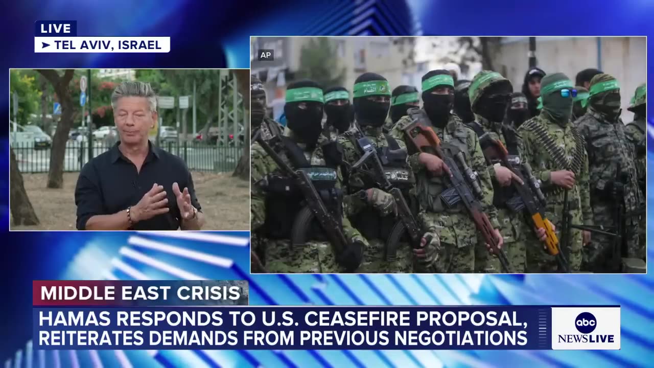 Hamas responds to US ceasefire proposal
