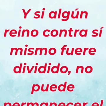 “Un reino dividido no puede mantenerse en pie” Marcos 3:24,25.#shortvideo #youtubeshorts #reels #yt