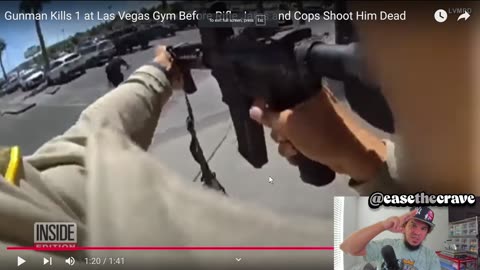 BODYCAM REACTION: Gunman Kills 1 at Las Vegas Gym Before Rifle Jams & Cops Shoot Him Dead