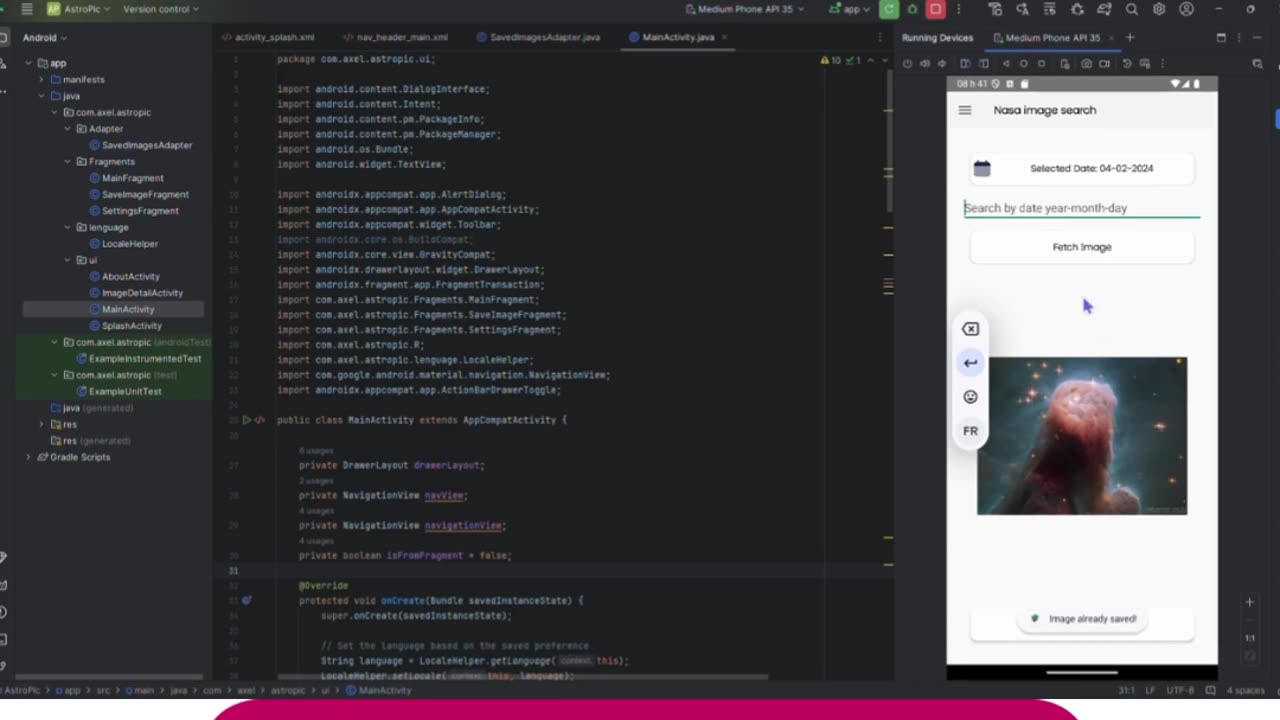 Client Work(Android)|CST2335 – Graphical Interface Programming Final Project (20%) Work Output Video