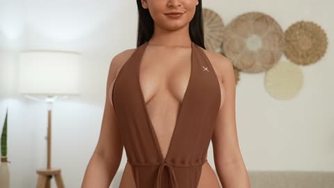 HOT GIRL Adela Guerra BOUTINE LA one-piece swimsuit try on haul!