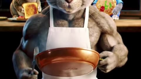 Gourmet Chef Rabbit Cooking Steak