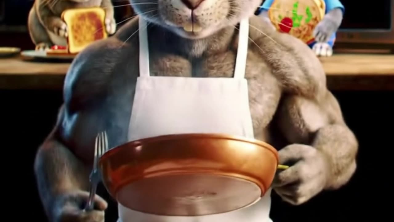 Gourmet Chef Rabbit Cooking Steak