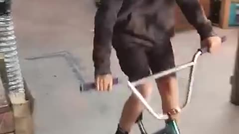 Breaking: big mini rocker wheelie #shorts #viral #shortfeed #bmx #minibmx