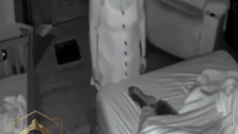 Man checked his security cameras and this is what his wife was doing at night.