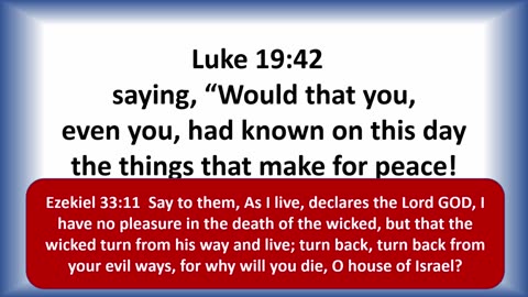 Continuous Refusal! - Luke 19:41-44 - Living Hope Today