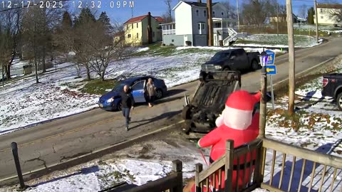 Man Walks Away From Rollover Crash In Rogers, Ohio