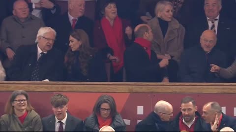 prince and princess of wales attend the rugby match England #royalvisit