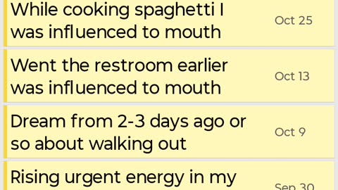 Screen Recording of Prophetic Message I Wrote in Note App