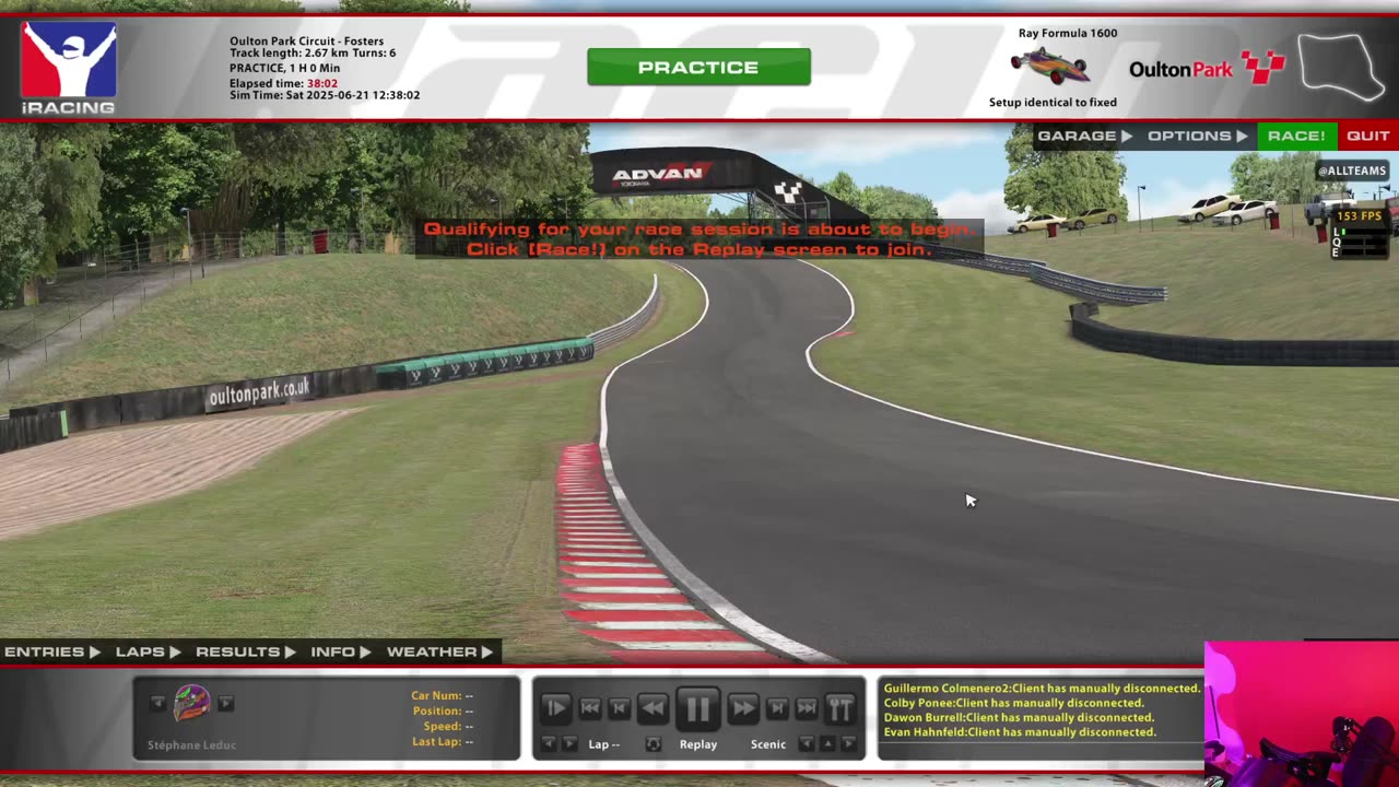 VOD Twitch #1 Mes début sur iRacing et le streaming.