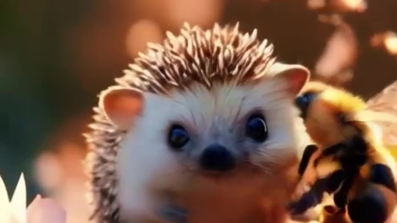 Hedgehog 🦔 and 🐝 fusion world