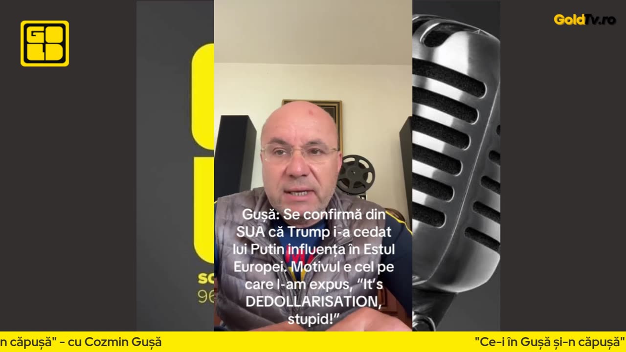 Gușă: Se confirmă din SUA că Trump i-a cedat lui Putin influența în Estul Europei.