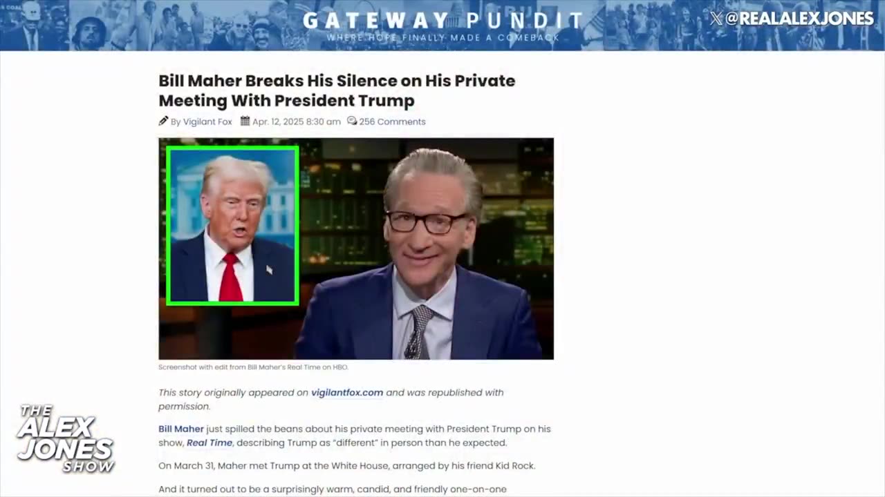 EXCLUSIVE: Learn About Bill Maher’s Recent Recovery From Trump Derangement Syndrome