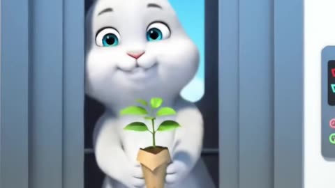 A Rabbit, A Plant & A War | Emotional Animated Short | ToonyWorldAi