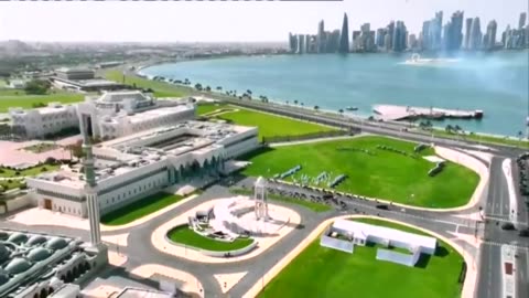 🚨🔥President Trump arrives at the Amiri Diwan in Doha 🇺🇸🇶🇦