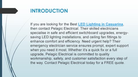 Best LED Lighting in Casuarina