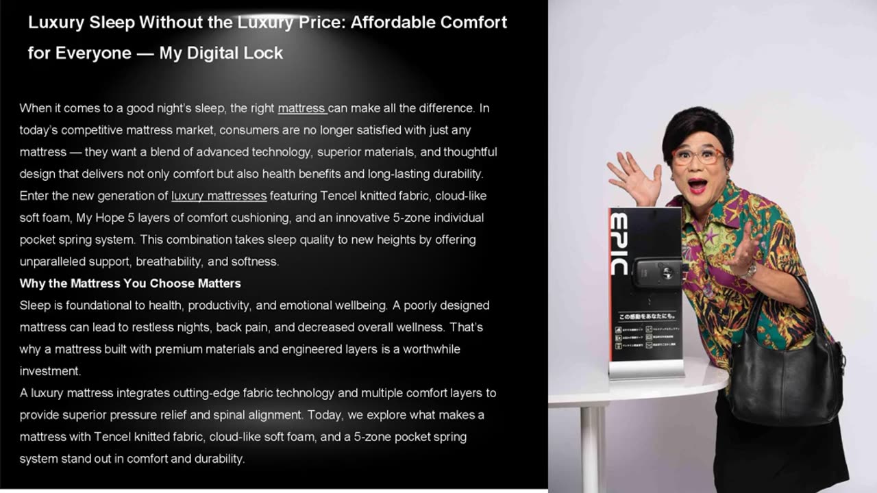 Experience Unmatched Comfort with the Luxury Mattress Featuring Tencel Knitted