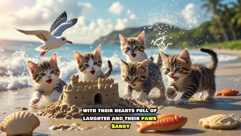 Kittens' Beach Day: A Splash of Fun and Laughter