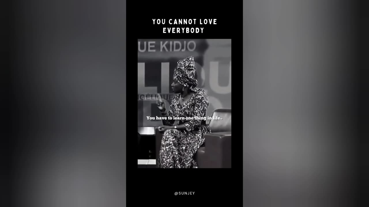 You cannot love everybody