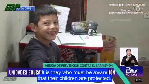 They want to mandatorily vaccinate children in Bolivia against measles.