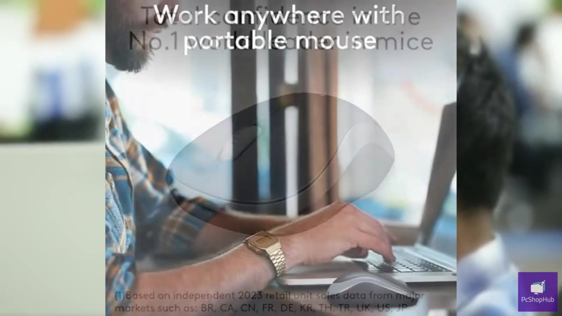 Logitech M185 Wireless Mouse, 2.4GHz with USB Mini Receiver, 12-Month Battery Li