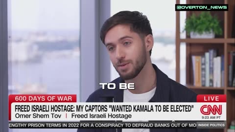 Freed hostage says Hamas is scared of Trump, wanted Kamala to win