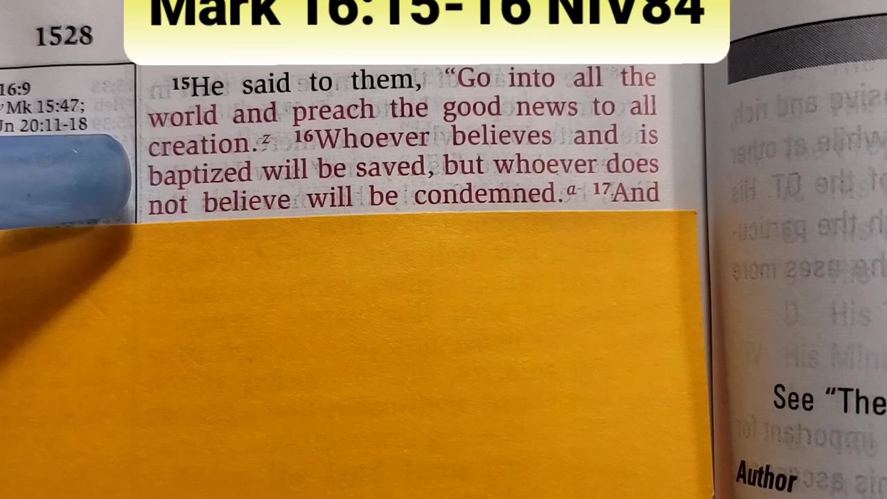 He said to them, “Go into all the world and preach the good news to all creation.