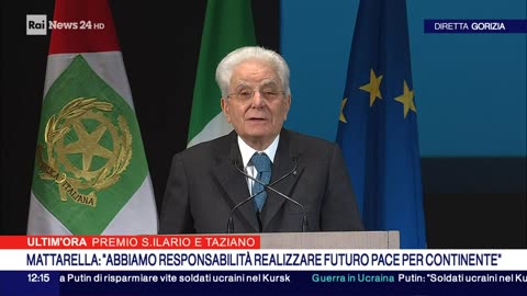 Mattarella a Gorizia per premio dei Santi patroni: "La strada della cooperazione porta al successo"