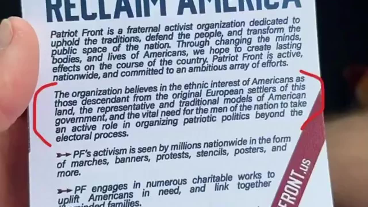 Ever since USAID disbanded.. so did PatriotFront?