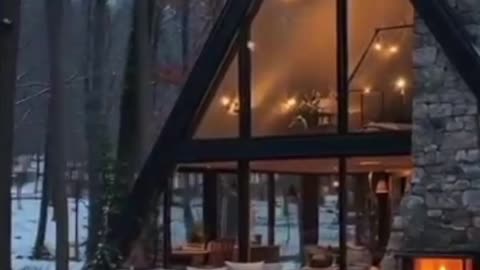 Modern A-Frame Cabin Resort.