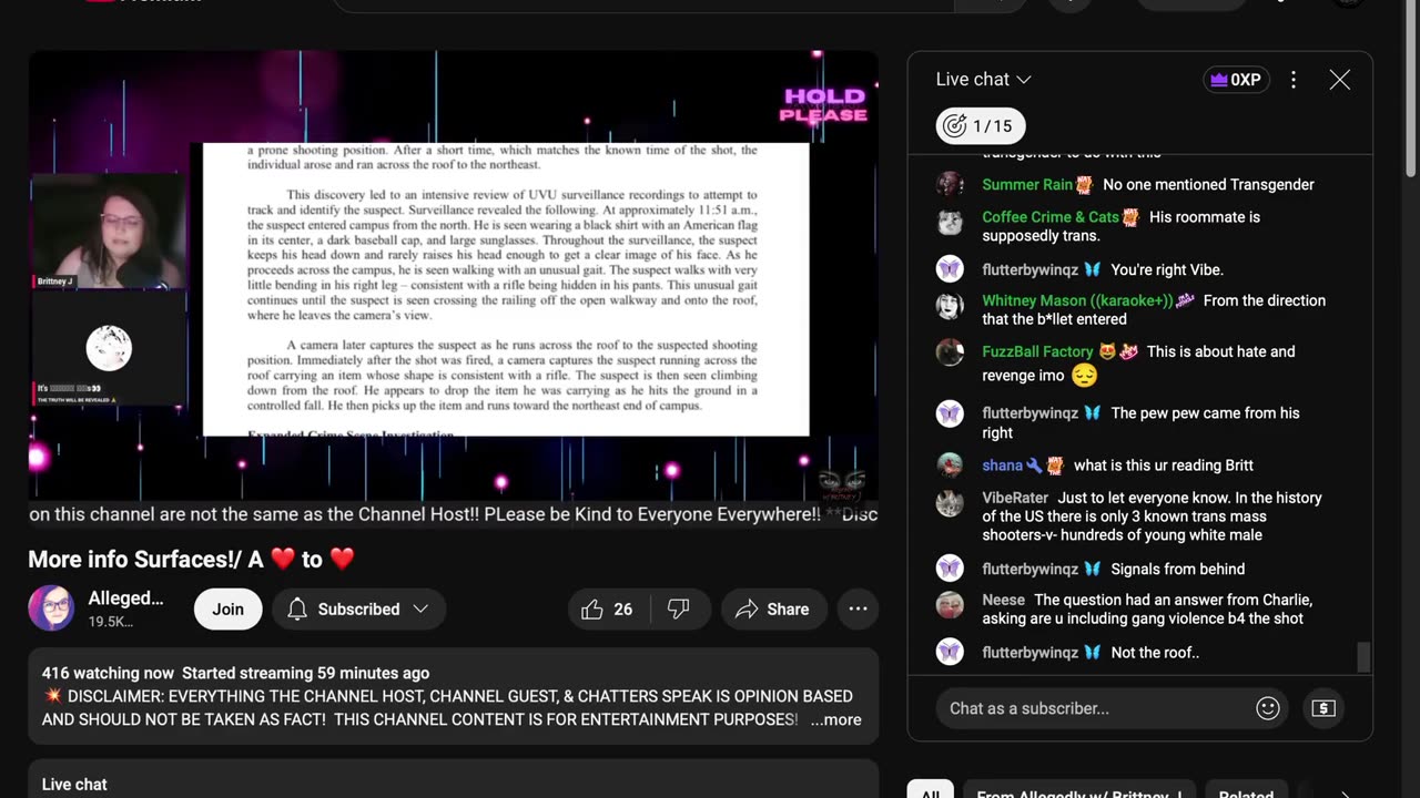 9-17 More info surfaced A heart to heart