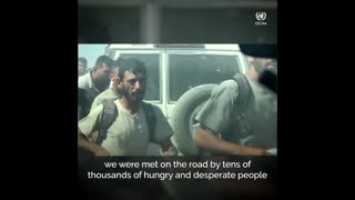 UN video shows shots fired as Palestinians wait for aid in Gaza