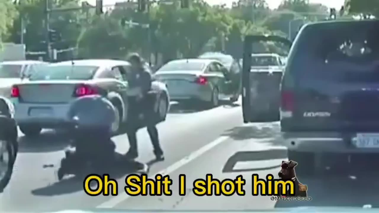 A policewoman accidentally pulled out her gun instead of the taser.