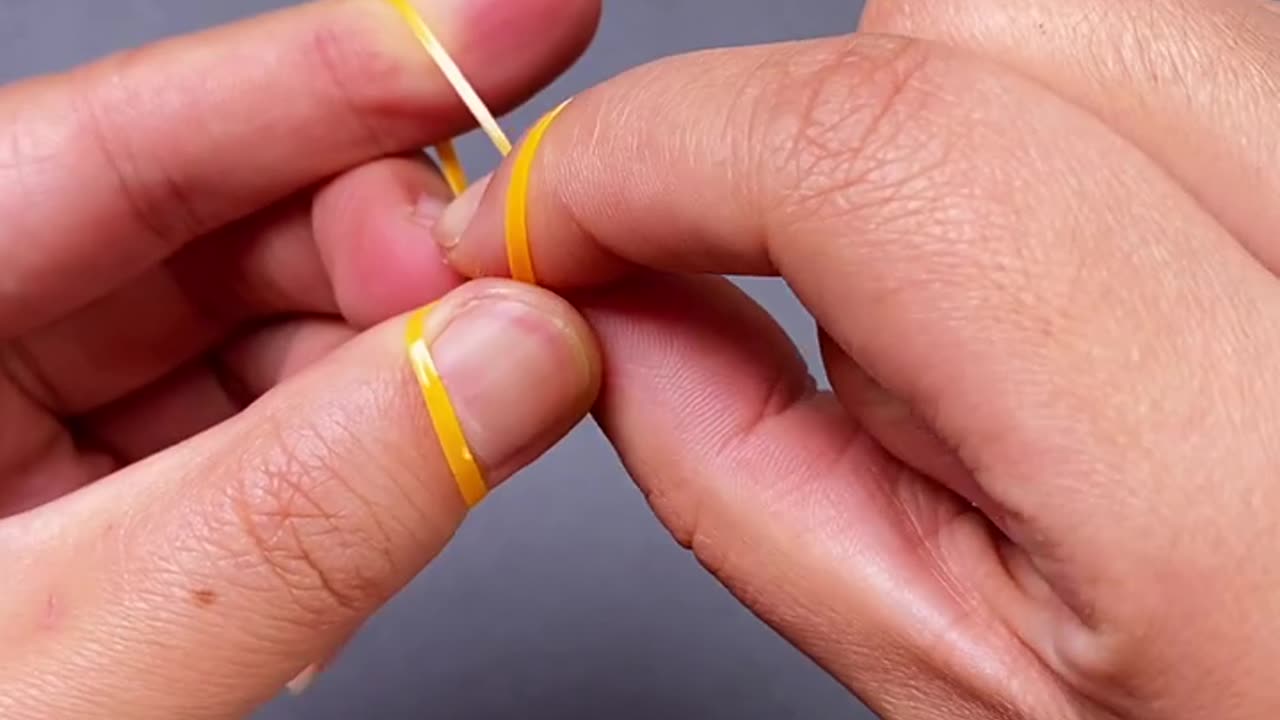 Using dental floss to make Deer Boy's arrows