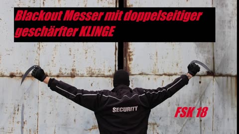 BLACKOUT MESSER MIT DOPPELSEITIGER KLINGE