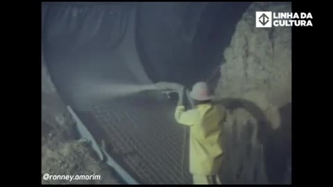 Construção da extensão do metro santana nos anos 80