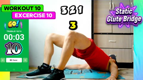 🟣STRENGTHEN Your GLUTES🍑With These EASY EXERCISES To Do At Home💪Oh YEAH LET'S GO Repeat 3 Or 4 Times