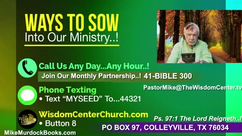 Re-Air: Bible Wisdom With Mike Murdock..!!!