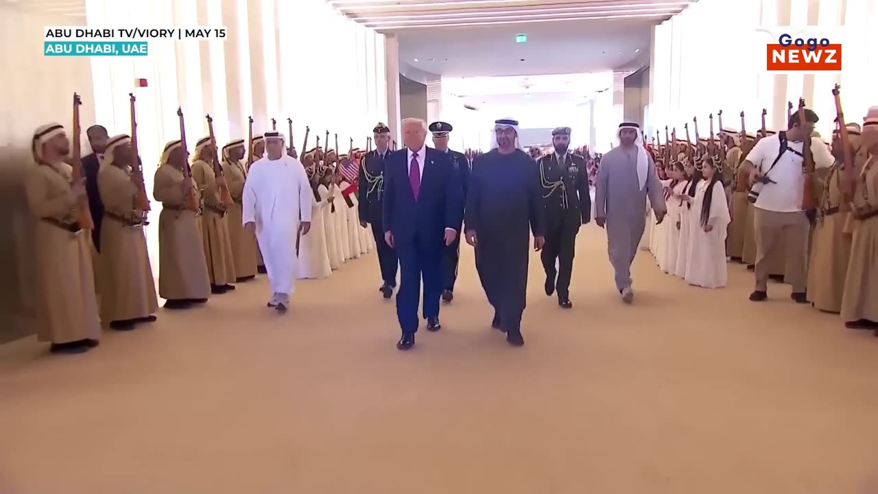 Trump Dances into UAE with Viral Hair Flip – Internet Can’t Handle It!