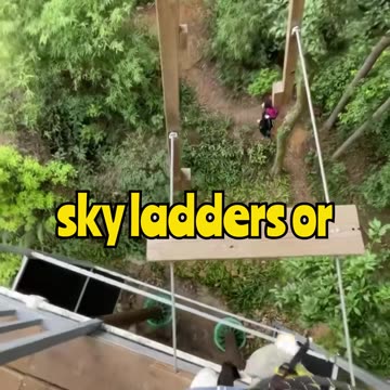 One Wrong Step… 😱 #SkyLadderChallenge