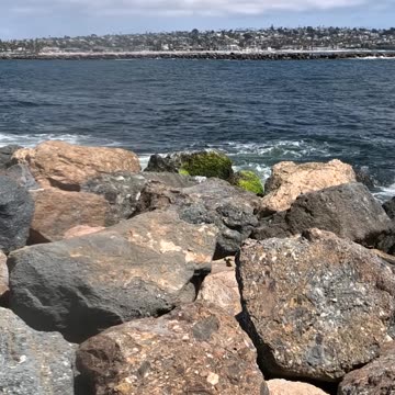 JETTY END San Diego Pacific Ocean #sunny #jetty #view