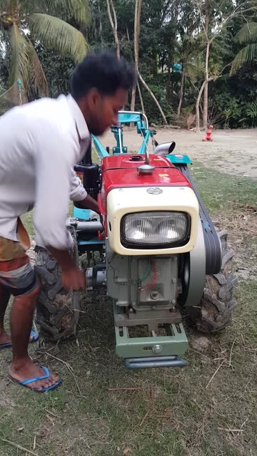 Land is cultivated with diesel-powered engines