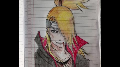 Drawing Deidara villains anime