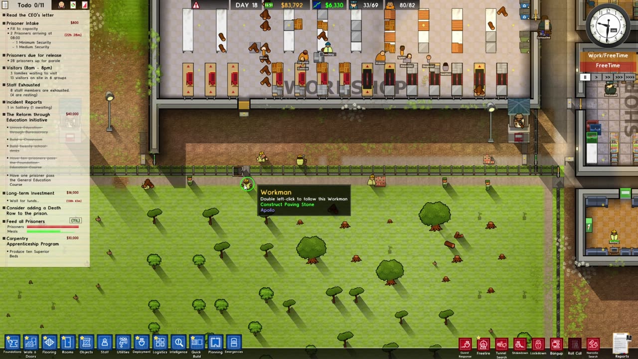 Prison Architect│How to Start Making $MONEY$ with WORKSHOP + FORESTRY - Beginner's Guide 2025
