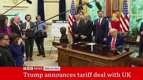 Donald Trump announces US-UK tariff deal in Oval Office news conference |