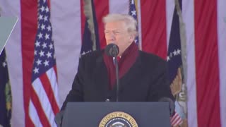 President Trump delivers remarks at Arlington National Cemetery on Veterans Day