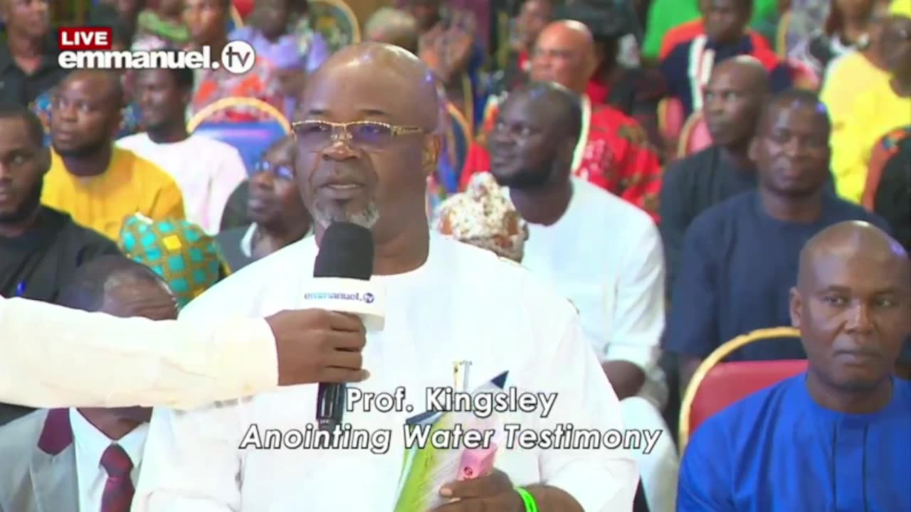 Distinguished Prf. Kingsley Anointing Water Testimony