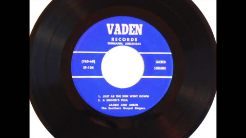 JACKIE and ARLEN: Country Gospel 45 on VADEN Records